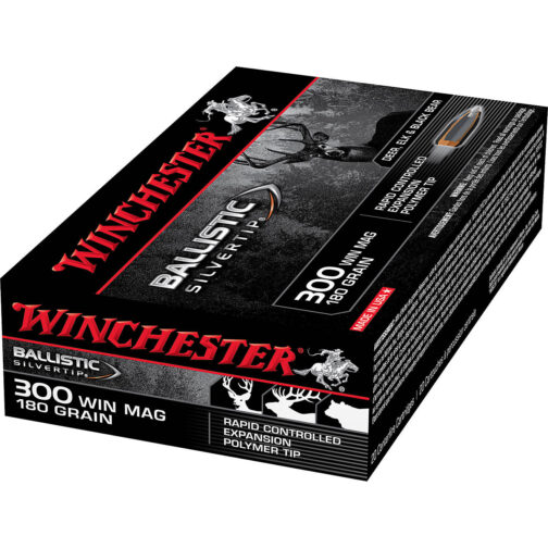 Winchester Supreme Ballistic Silvertip .300 Winchester Magnum 180-Grain Rifle Ammunition 500rds
