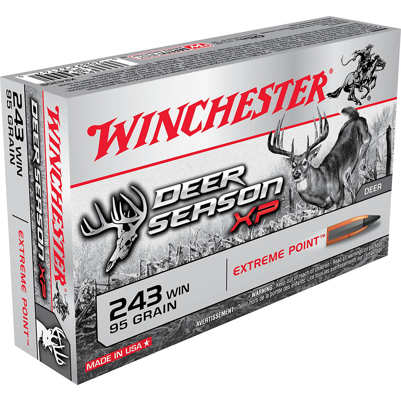 Winchester Deer Season XP .243 Winchester 95-Grain Rifle Ammunition 500rds