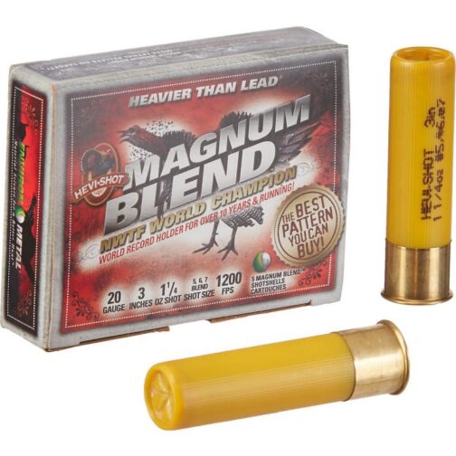 500rds of HEVI-Shot® Magnum Blend™ 20 Gauge Shotgun Shells