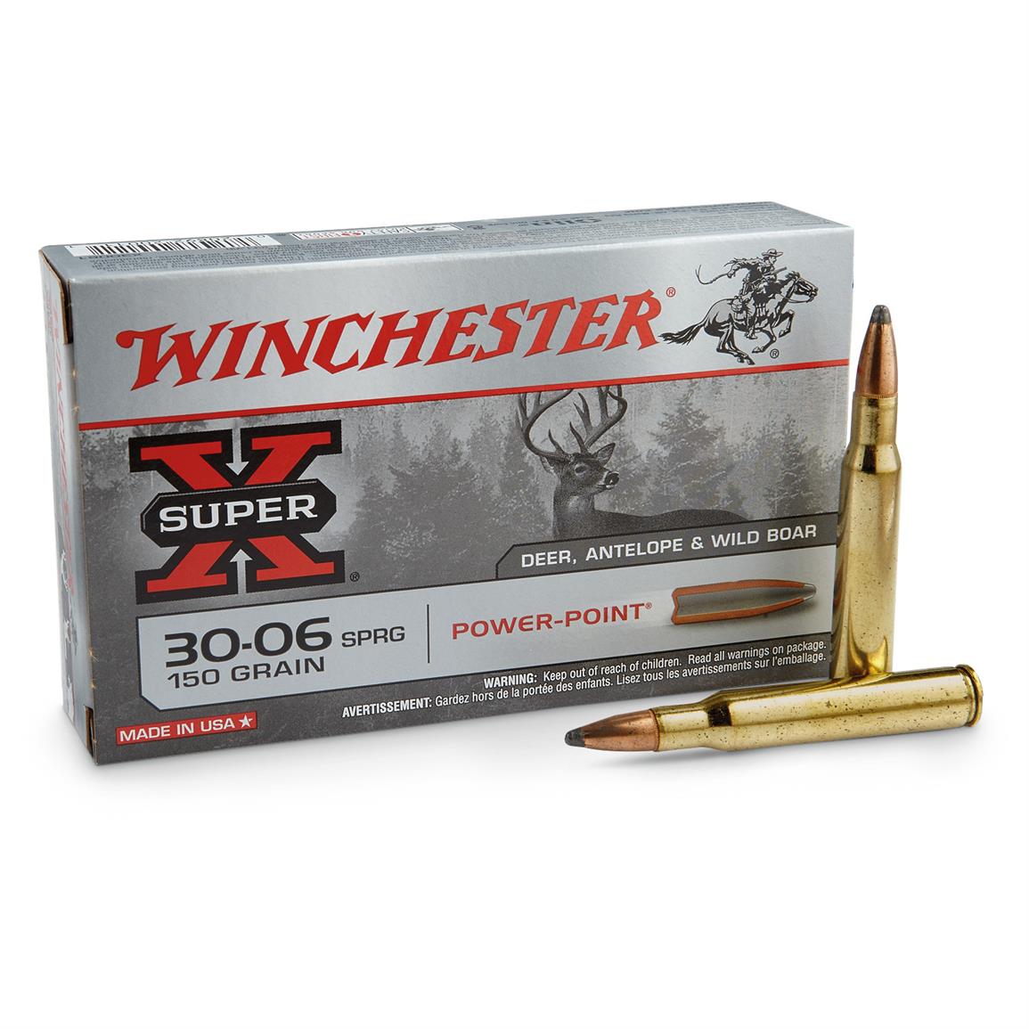 Winchester Super-X, .30-06 Springfield, PP, 150 Grain Of 500 Rounds