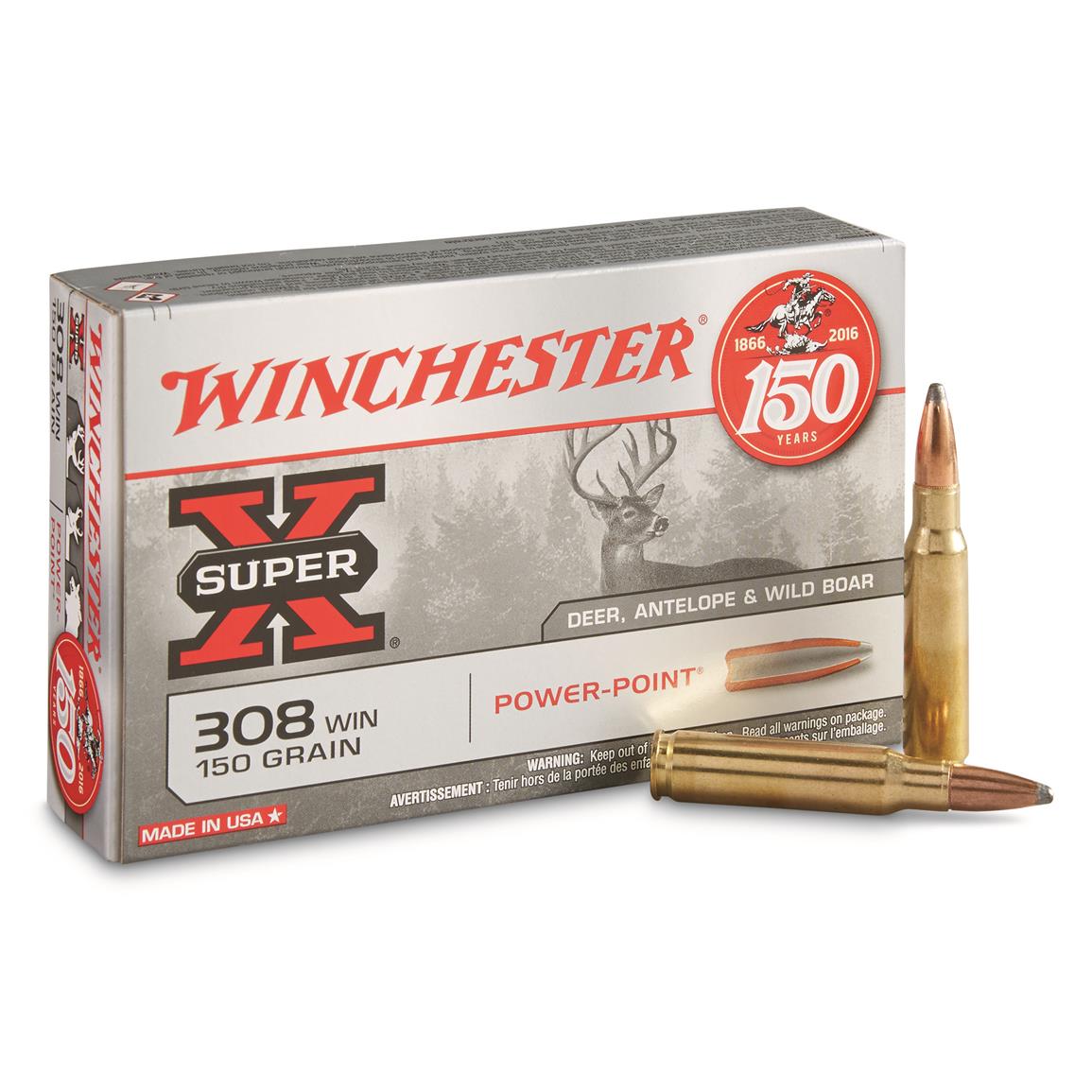Winchester Super-X, .308 Winchester, PP, 150 Grain