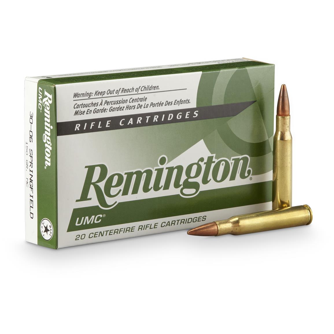 Remington UMC, .30-06 Springfield, MC, 150 Grain, 500 Rounds