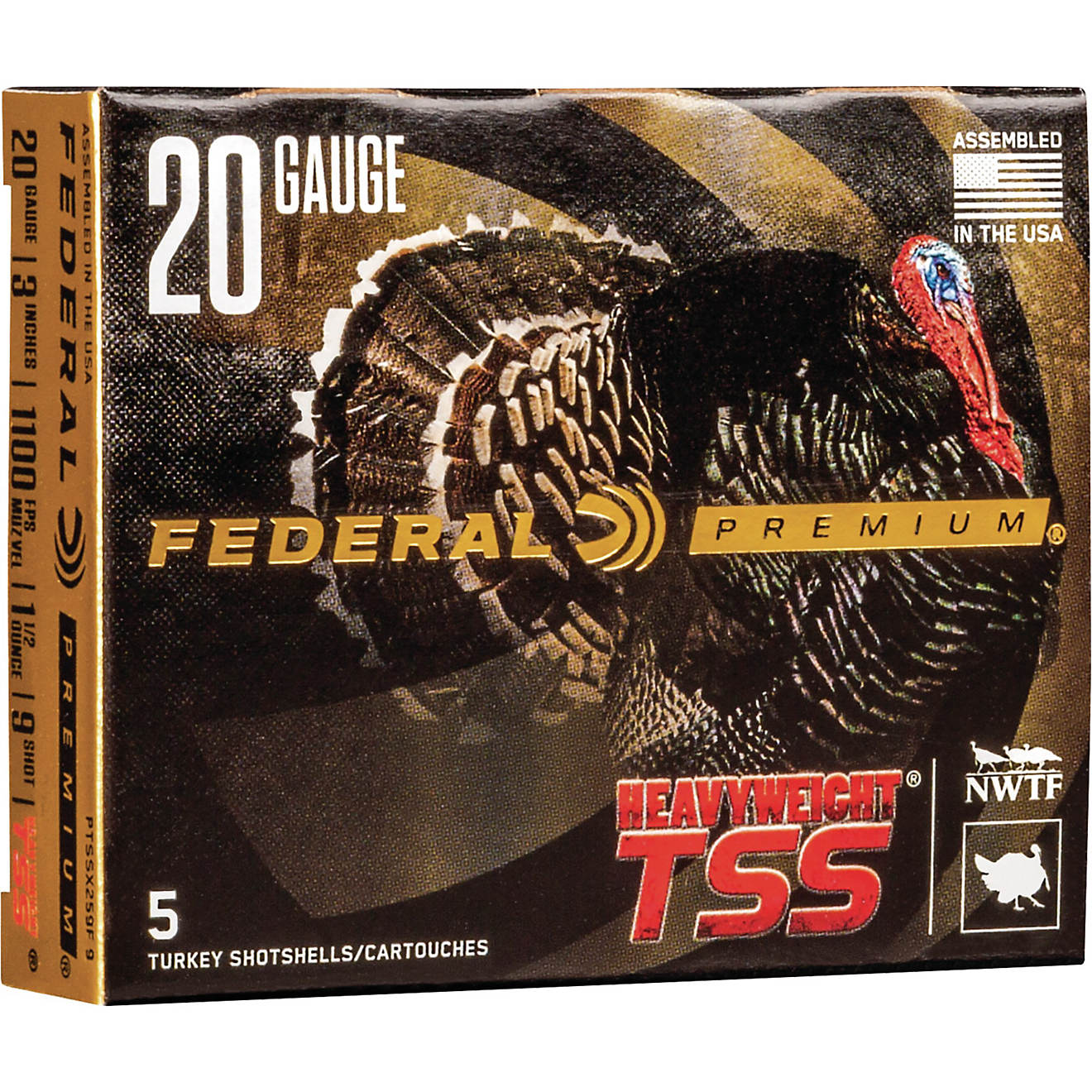 500rds of Federal Premium TSS Heavyweight Turkey 20 Gauge Shotshells