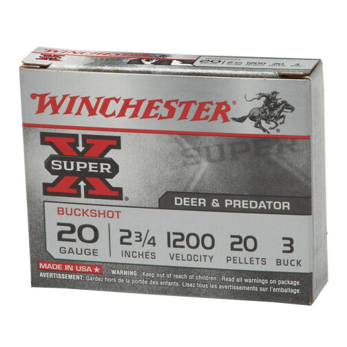 500rds of Winchester Super-X 20 Gauge Buckshot Load Shotshells
