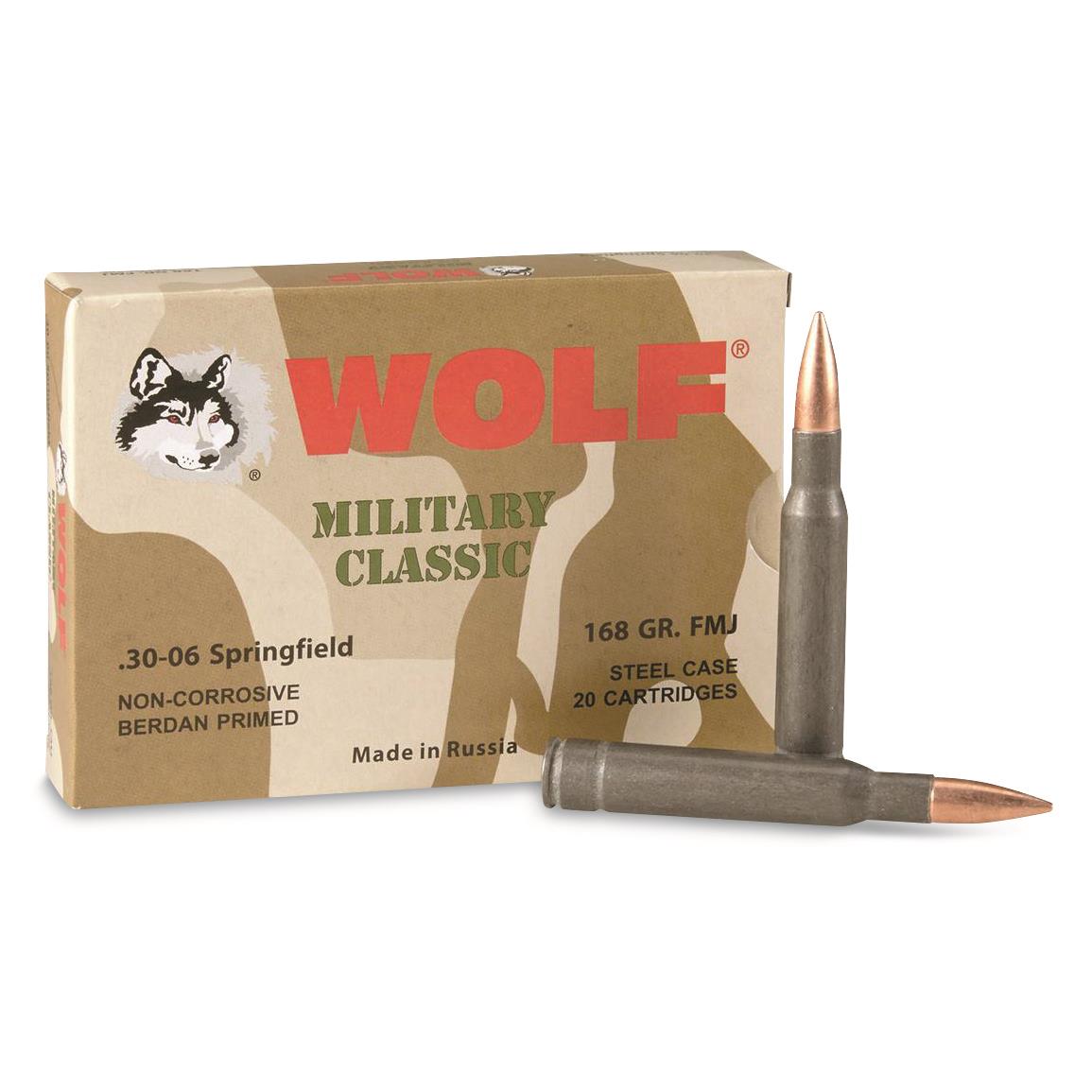 WPA, Military Classic, .30-06 Springfield, FMJ, 168 Grain Of 500 Rounds