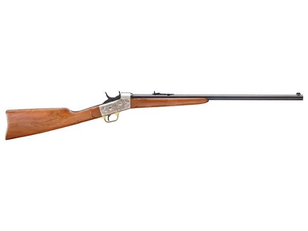Pedersoli Mississippi Rifle 26″ Barrel Satin Nickel, Blue and Walnut