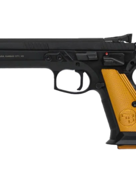 CZ-USA CZ 75 Tactical Sport Orange 9mm Luger 5.23″ Barrel Black Slide Orange Grips 20-Round