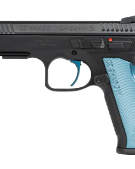 CZ-USA CZ Shadow 2 SA 9mm Luger 4.89″ Barrel 17-Round Steel With Blue Grips