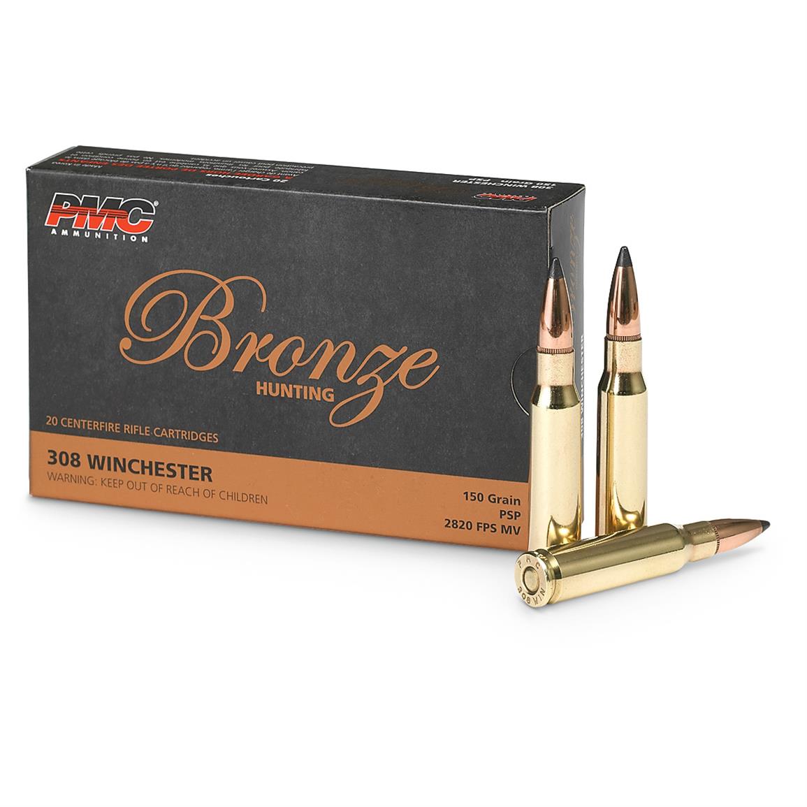 PMC Bronze, .308 Winchester, 150 Grain, SP