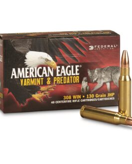 Federal American Eagle Varmint & Predator, .308 Winchester, JHP, 130 Grain