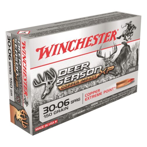 Winchester, Deer Season XP Copper Impact, .30-06 Sprg, Extreme Point Lead Free, 150 Grain Of 1000 Rounds
