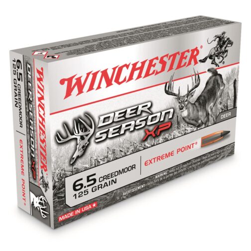 500 Rounds Of Winchester Deer Season XP, 6.5mm Creedmoor, Polymer-Tipped Extreme Point, 125 Grain