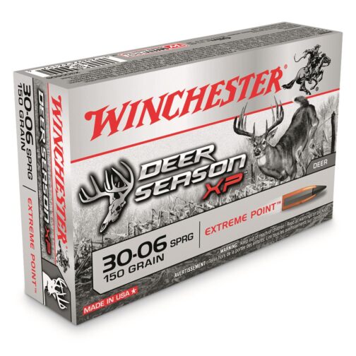 Winchester Deer Season XP, .30-06 Springfield, Polymer-Tipped Extreme Point, 150 Grain Of 1000 Rounds
