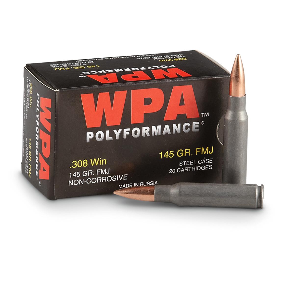 Wolf WPA Polyformance, .308 Winchester, FMJ