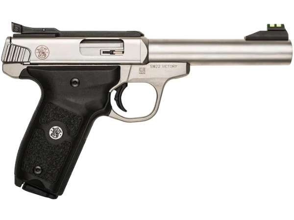 Smith & Wesson SW22 Victory Pistol 22 Long Rifle 5.5″ Barrel 10-Round Stainless