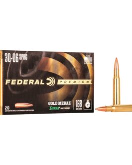 Federal Premium Gold Medal, .30-06 Springfield, Sierra MatchKing BTHP, 168 Grain Of 1000 Rounds