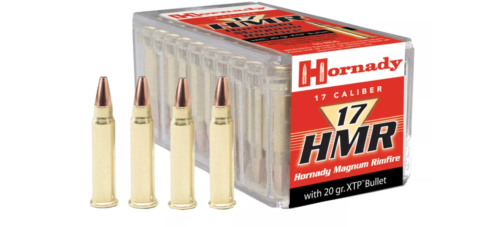 Hornady®’s 17 HMR 20 grain XTP delivers the same eXtreme Terminal Performance that made the XTP line of handgun bullet famous. Purposely built for larger, tougher varmints, the 20 grain XTP bullet is engineered to deliver controlled expansion and deep penetration. With a muzzle velocity of 2375 fps, the 20 grain XTP is more than enough for your toughest varmint control task. 500 rounds per box.