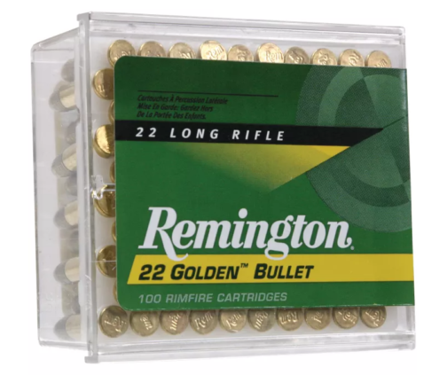 500rs of Remington Golden Bullet .22 LR Rimfire Ammo – Round Nose