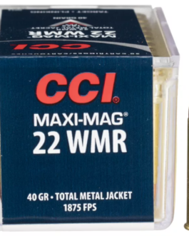 500rds of CCI Maxi-Mag Rimfire Ammo – .22 WMR – 40 Grain