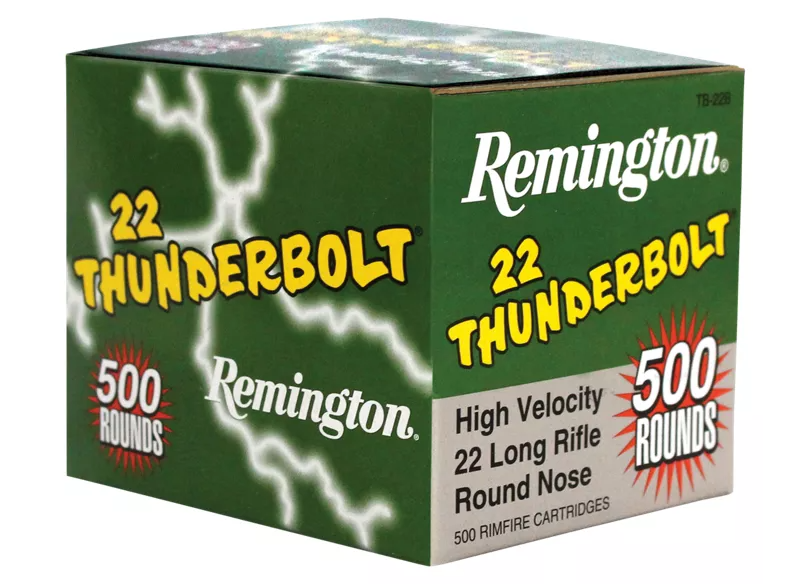 500rds of Remington Thunderbolt .22 LR Rimfire Ammo