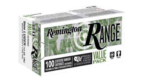 Remington Range 9mm Luger 115 Grain Full Metal Jacket