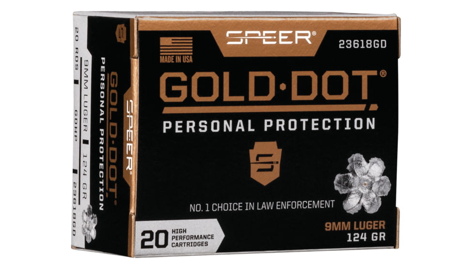 Speer Gold Dot 9mm Luger 124 grain