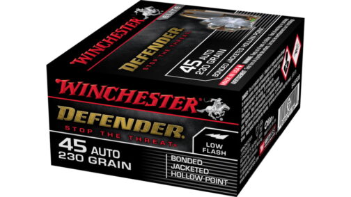 Winchester DEFENDER HANDGUN .45 ACP 230 grain Bonded Jacketed Hollow Point Brass Cased