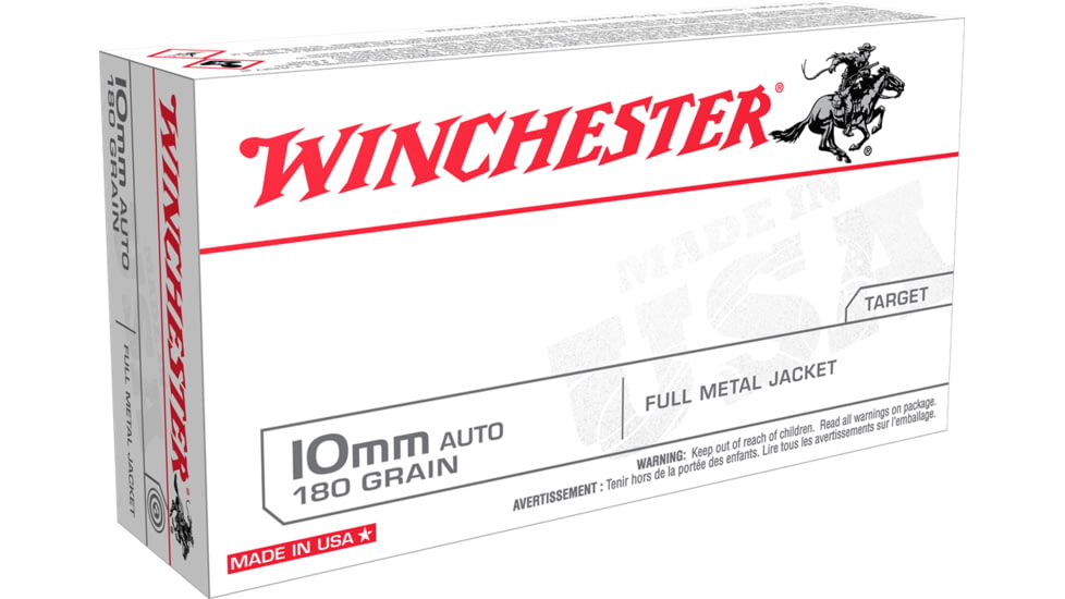 Winchester USA WHITE BOX 10mm Auto 180 grain Full Metal Jacket