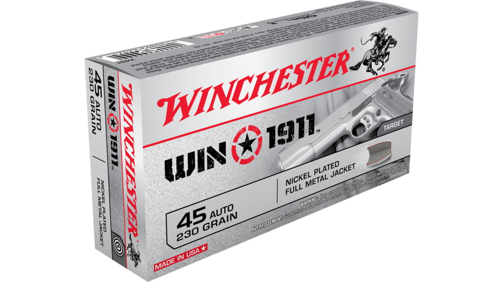 Winchester WIN1911 .45 ACP 230 grain Full Metal Jacket